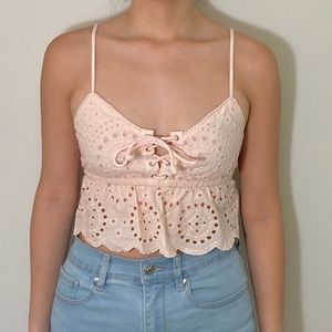 Aerie babydoll crop top